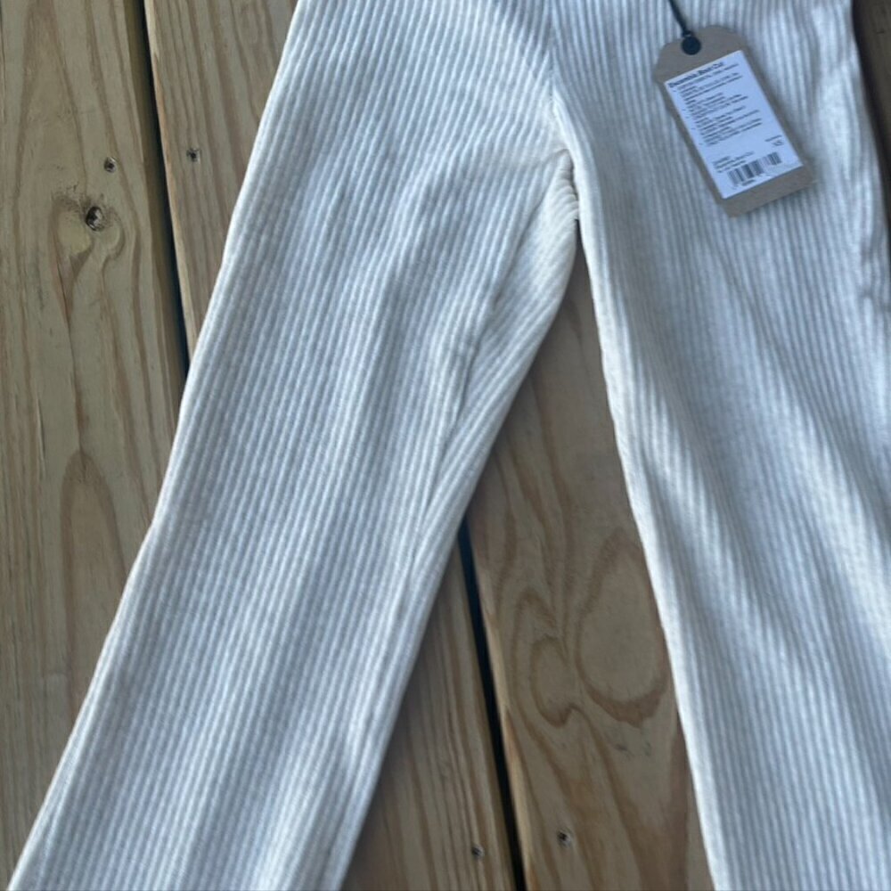 ** Prana Escambia Bootcut Pants NWT Aut Lait Heather Cream Gray XS Corded - Picture 4 of 10